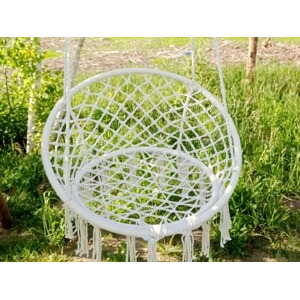 Bello Giardino Závěsné houpací křeslo Nido ecru