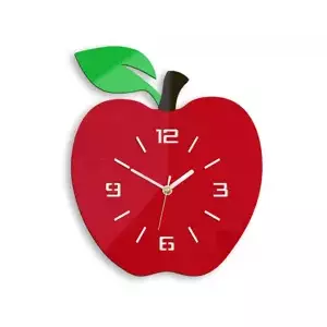 ModernClock Nástěnné hodiny Apple červené