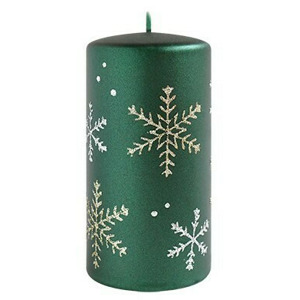 Mondex Vánoční svíčka FROST 10 cm zelená