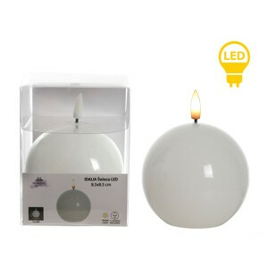 Mondex Since 1986 LED svíčka IDALIA BEAD 11 cm bílá