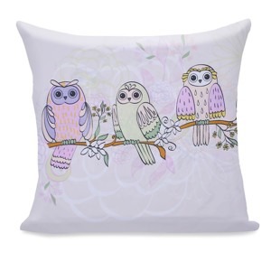 Povlak na polštář DecoKing Owi světlý, velikost 80x80