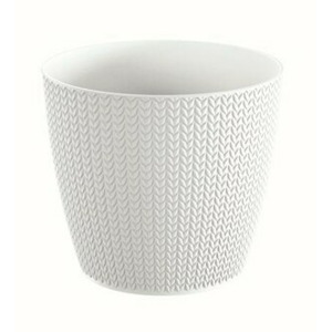 Prosperplast Květináč Wheaty bílý, varianta 12,8 cm