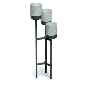 Prosperplast Stojan na květiny BLOOME 125 cm šedý/černý