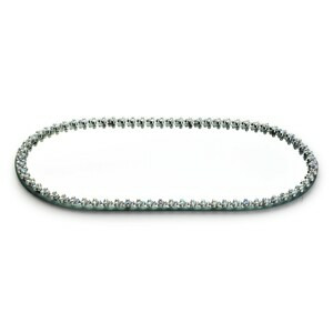 Mondex Dekorativní tác na svíčky MARGOT IV oválný zrcadlo