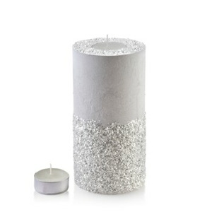 Mondex Střední moderní svícen Diament 24 cm bílý