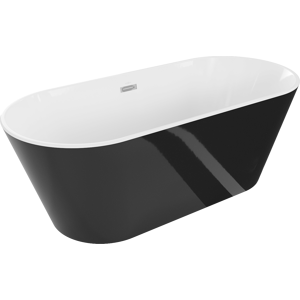 Vana volně stojící MEXEN FLAVIA 170x80 cm černobílá lesklá