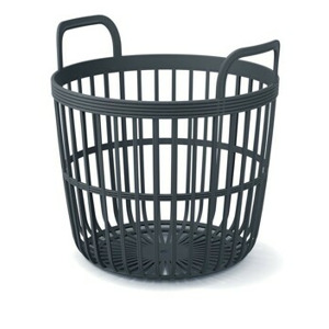 Prosperplast Koš s uchy Sue antracit, varianta 36,4 cm