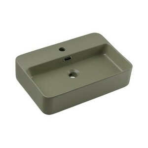 Comad Keramické umyvadlo na desku TRUST 2 olivově zelené
