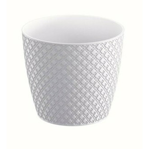 Prosperplast Květináč Orient bílý, varianta 12,8 cm