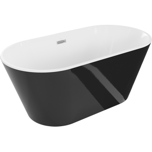 Vana volně stojící MEXEN FLAVIA 150x75 cm černobílá lesklá