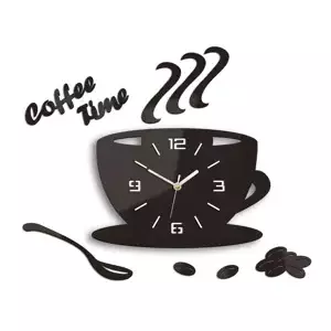 ModernClock Nástěnné hodiny Kaffé wenge