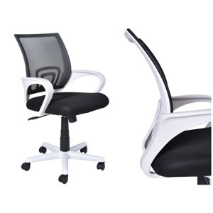 TZB Kancelářské křeslo Bianco - bíločerné