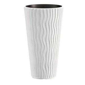 Prosperplast Květináč Long Sandy bílý, varianta 29,7 cm