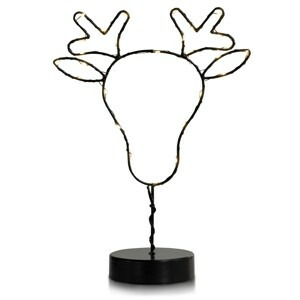 DecoKing LED Světelná dekorace Reindeer černá