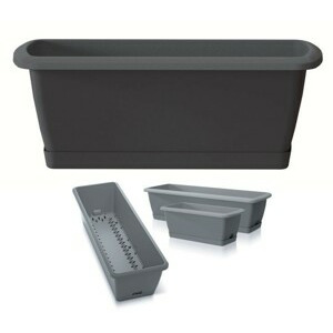 Prosperplast Truhlík se zavlažov. systémem RESPON antracit, varianta 39,7 cm