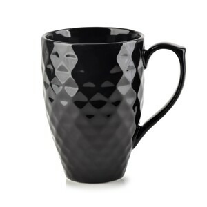 Affekdesign Porcelánový hrnek DIAMENT BLACK 280 ml černý