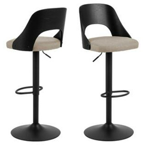 Actona Barová židle Lucy černá/písková