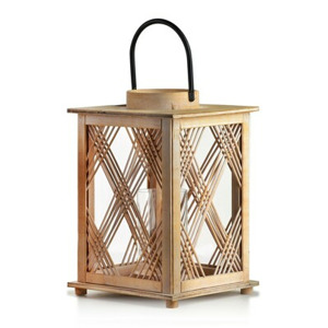 Mondex Since 1986R Dřevěná lucerna Louise 34 cm hnědá