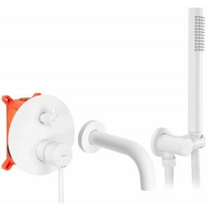 Podomítková vanová baterie s instalačním boxem Rea Lungo bílá