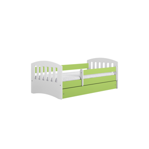 Kocot kids Dětská postel Classic I zelená, varianta 80x140, bez šuplíků, bez matrace