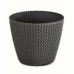 Prosperplast Květináč PLOWY ECO antracit, varianta 13 cm