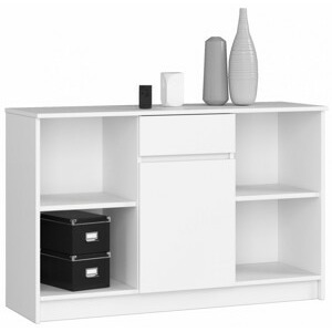 Ak furniture Komoda B-17 120 cm bílá