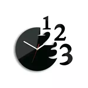 ModernClock Nástěnné hodiny Numero černé