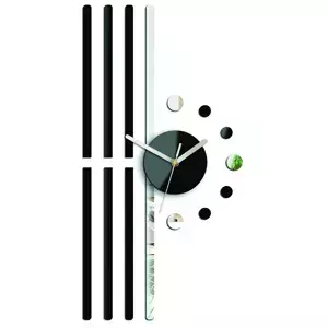 ModernClock 3D nalepovací hodiny Line černé
