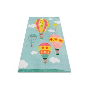 Dywany Lusczow Dětský koberec HOT AIR BALLOON modrý, velikost 120x165