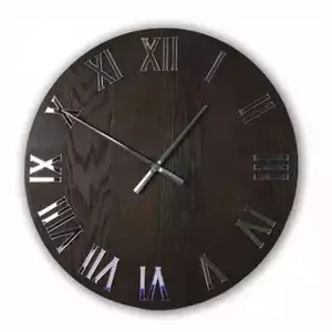 ModernClock Nástěnné hodiny Bred tmavě hnědé