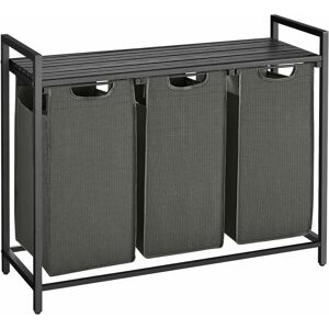 SONGMICS Koš na prádlo File 114 l šedý