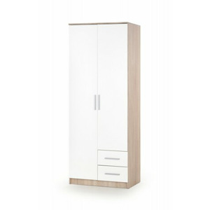 HALMAR Šatní skříň Lima2 dub sonoma/bílá