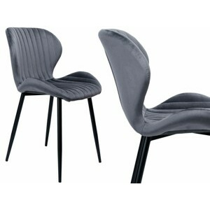 TZB Židle Dallas Velvet šedá