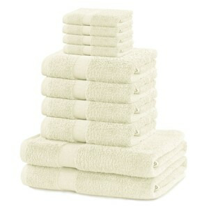 Sada ručníků DecoKing Kunis ecru, velikost 2*70x140+4*50x100+4*30x50
