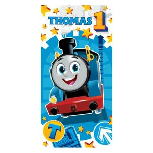 Faro Bavlněná froté osuška Mašinka Tomáš SMILE 70x140 cm barevná