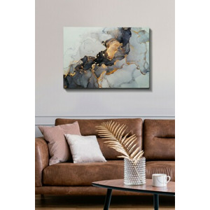 Hanah Home Obraz Zlatá oblaka 70x50 cm