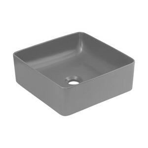 Comad Keramické umyvadlo na desku Slim 37 cm šedé