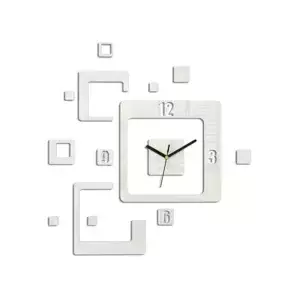 ModernClock 3D nalepovací hodiny Trio bílé