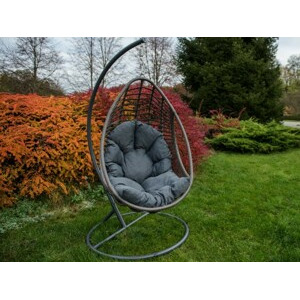 Bello Giardino Závěsné houpací křeslo Bellissimo šedé
