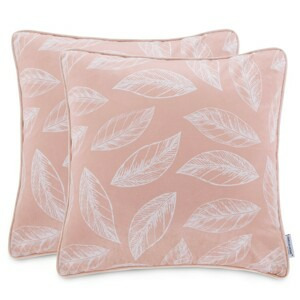 AmeliaHome Sada povlaků na polštář CALM 2 ks 45x45 cm růžová/bílá