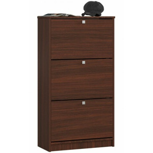 Ak furniture Botník Marienne 60 cm - 3 dvířka wenge