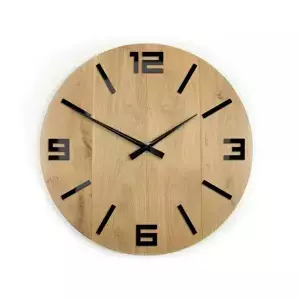 ModernClock Nástěnné hodiny Arabic hnědé