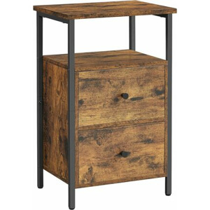 SONGMICS Noční stolek Domo vintage hnědý