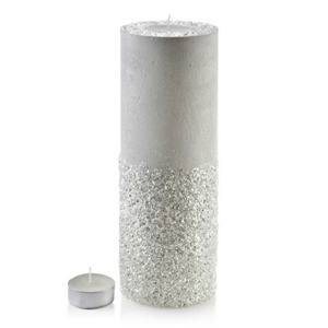 Mondex Velký moderní svícen Diament 36 cm bílý