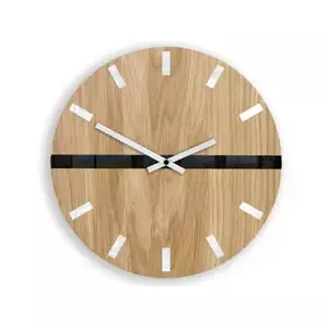 ModernClock Nástěnné hodiny Horizont hnědé