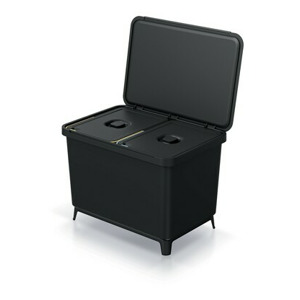 Prosperplast Odpadkový koš SYSTEMO 2x23 L černý