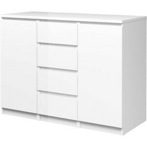 Tvilum Komoda Simplicitous VI bílý lesk