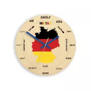 ModernClock Nástěnné hodiny Germany hnědé