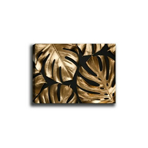 Wallity Obraz GOLDEN MONSTERA 70 x 100 cm