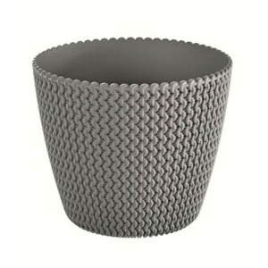 Prosperplast Květináč Splofy šedý kámen, varianta 13 cm